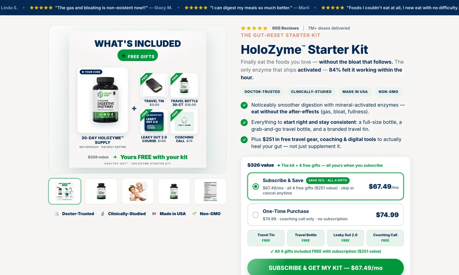 HoloZyme Starter Kit product page