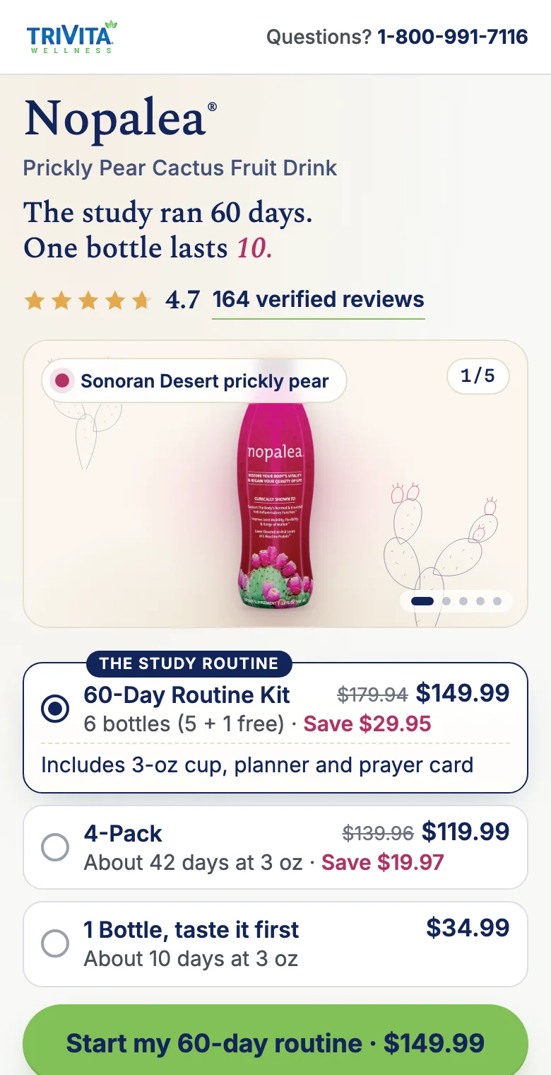 Nopalea product page, Desert Morning